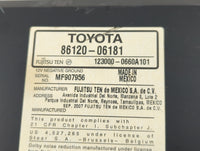 2007-2009 Toyota Camry Radio AM FM Cd Player Receiver Replacement P/N:86120-06181 Fits Fits 2007 2008 2009 OEM Used Auto Par