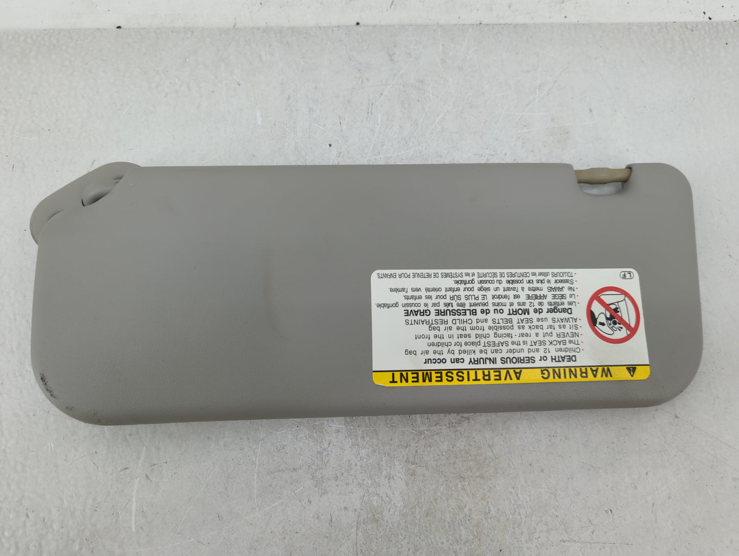 2005-2008 Toyota Corolla Sun Visor Shade Replacement Passenger Right Mirror Fits Fits 2005 2006 2007 2008 OEM Used Auto Part