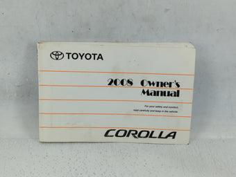 compare product 2008 Toyota Corolla Owners Manual Book Guide P/N:01999-12B28 OEM Used Auto Parts