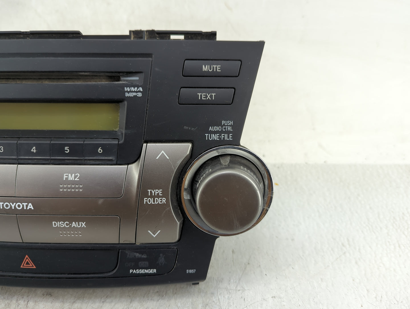 2008-2010 Toyota Highlander Radio AM FM Cd Player Receiver Replacement P/N:86120-48E40-C0 Fits Fits 2008 2009 2010 OEM Used 