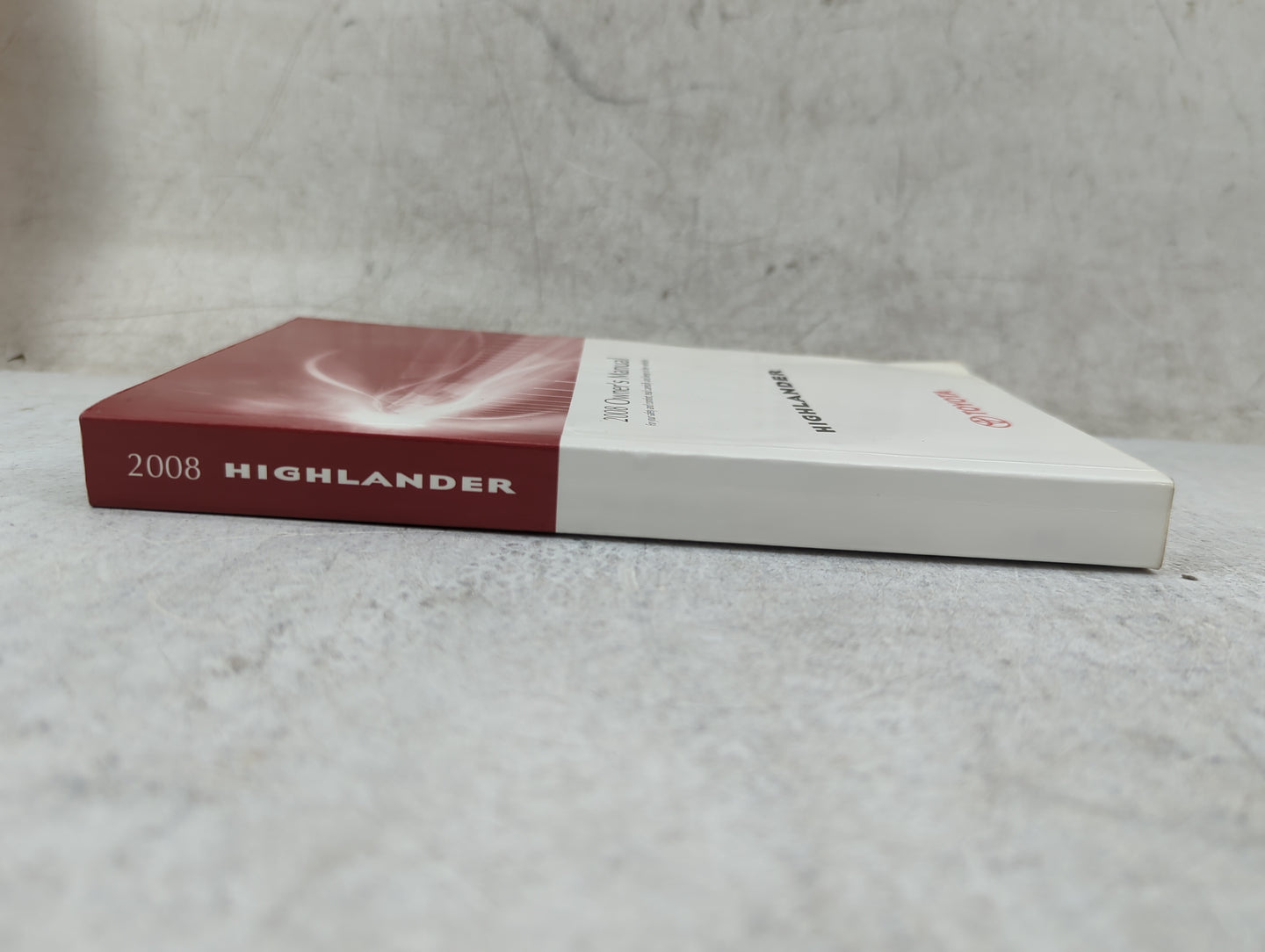 2008 Toyota Highlander Owners Manual Book Guide P/N:OM48690U 01999-48690 OEM Used Auto Parts - Oemusedautoparts1.com