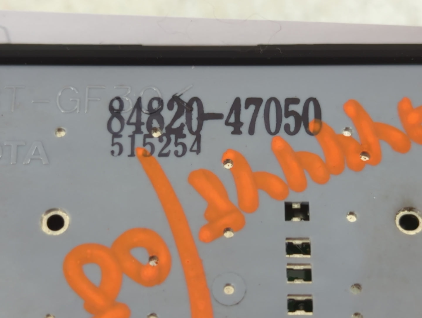 2004-2009 Toyota Prius Master Power Window Switch Replacement Driver Side Left P/N:84820-47050 Fits OEM Used Auto Parts - Oe