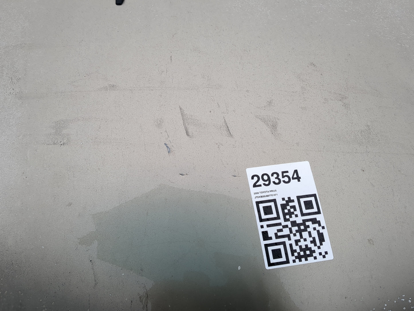 2004-2009 Toyota Prius Hood Oem - Oemusedautoparts1.com