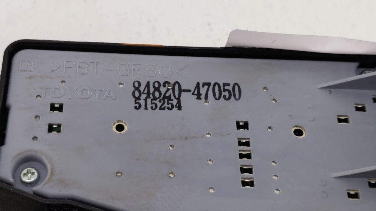 2004-2009 Toyota Prius Master Power Window Switch Replacement Driver Side Left P/N:84820-47050 74232-47070 Fits OEM Used Aut