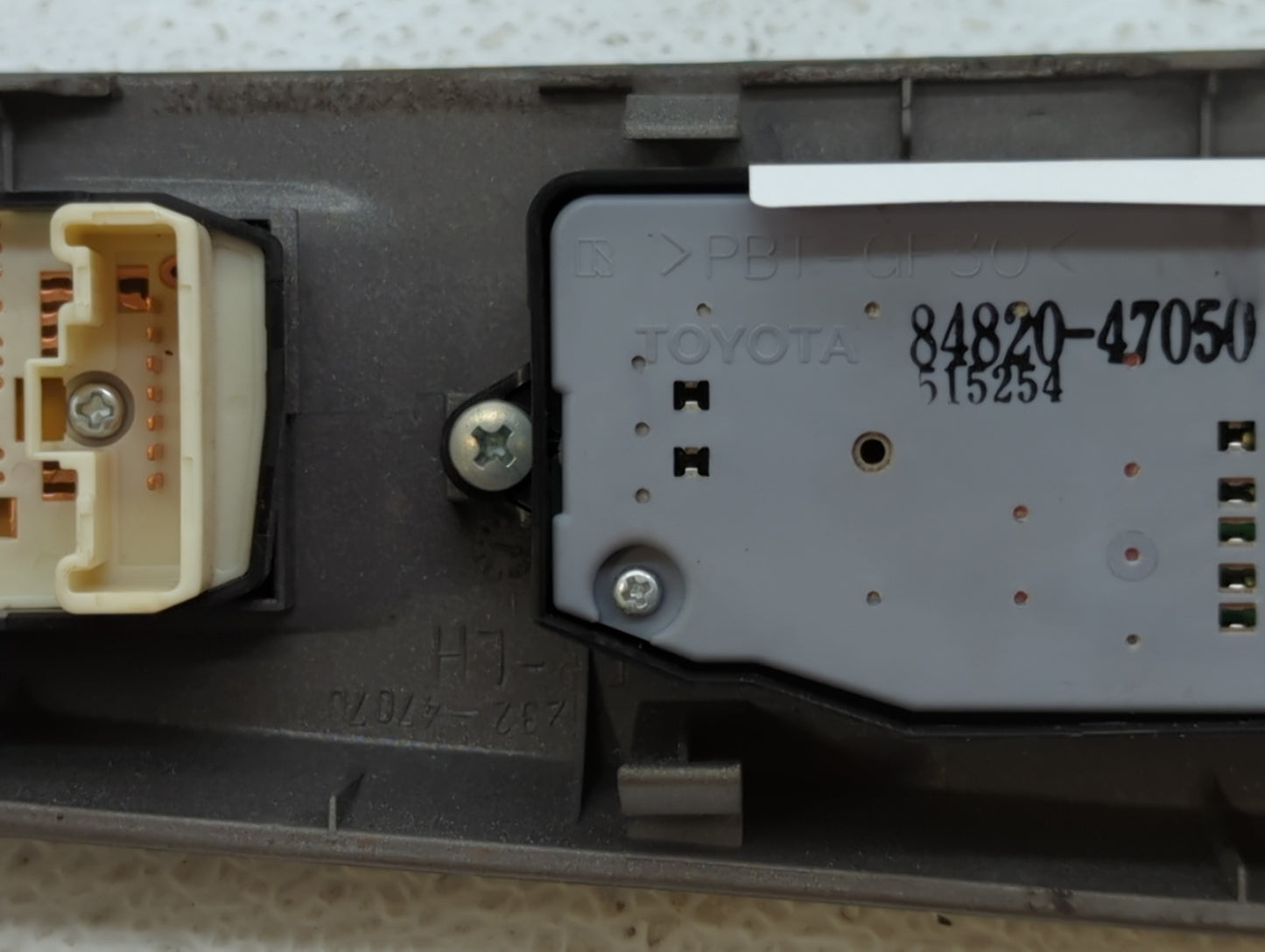 2004-2009 Toyota Prius Master Power Window Switch Replacement Driver Side Left P/N:84820-47050 Fits OEM Used Auto Parts - Oe