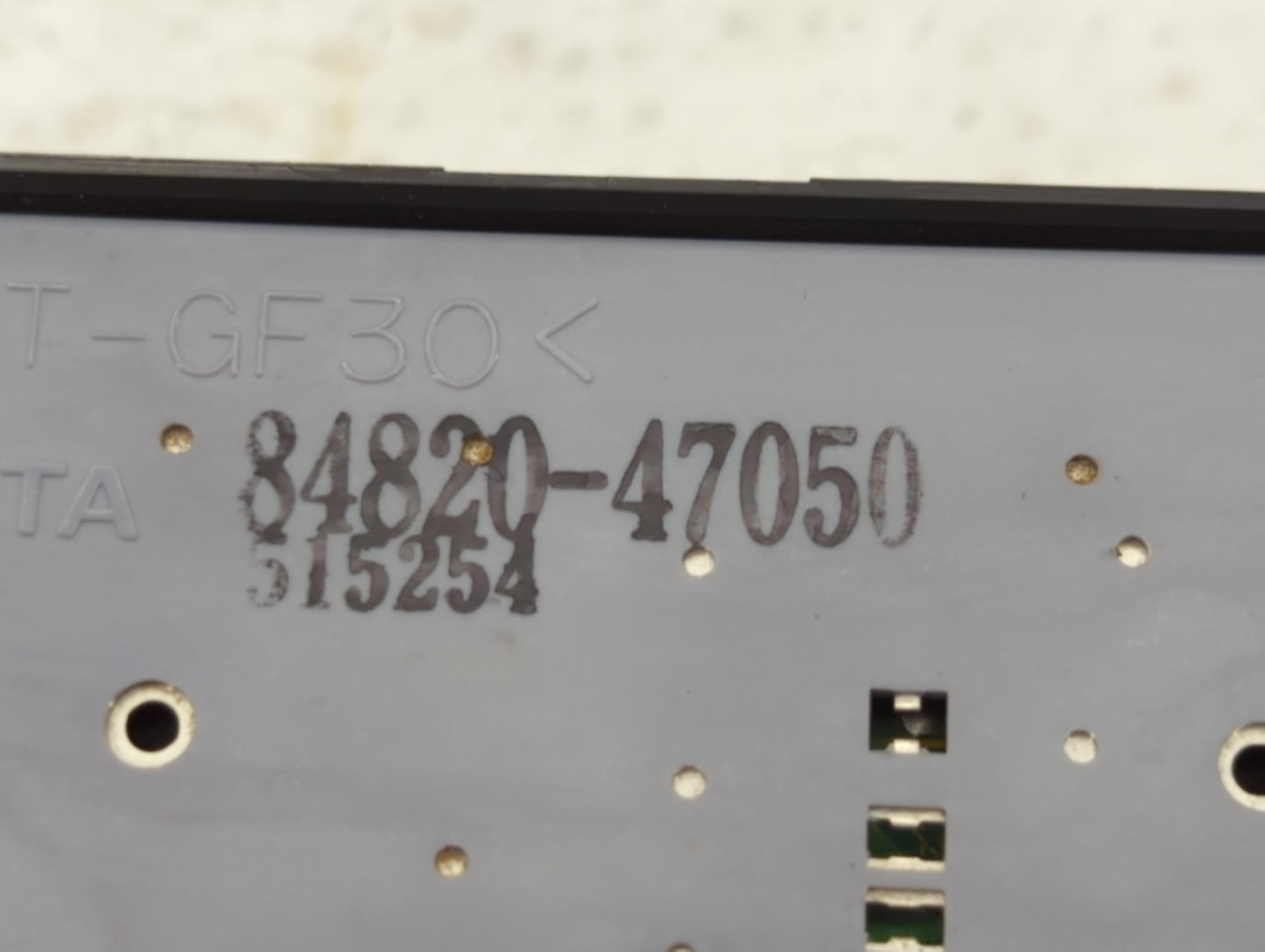 2004-2009 Toyota Prius Master Power Window Switch Replacement Driver Side Left P/N:84820-47050 Fits OEM Used Auto Parts - Oe