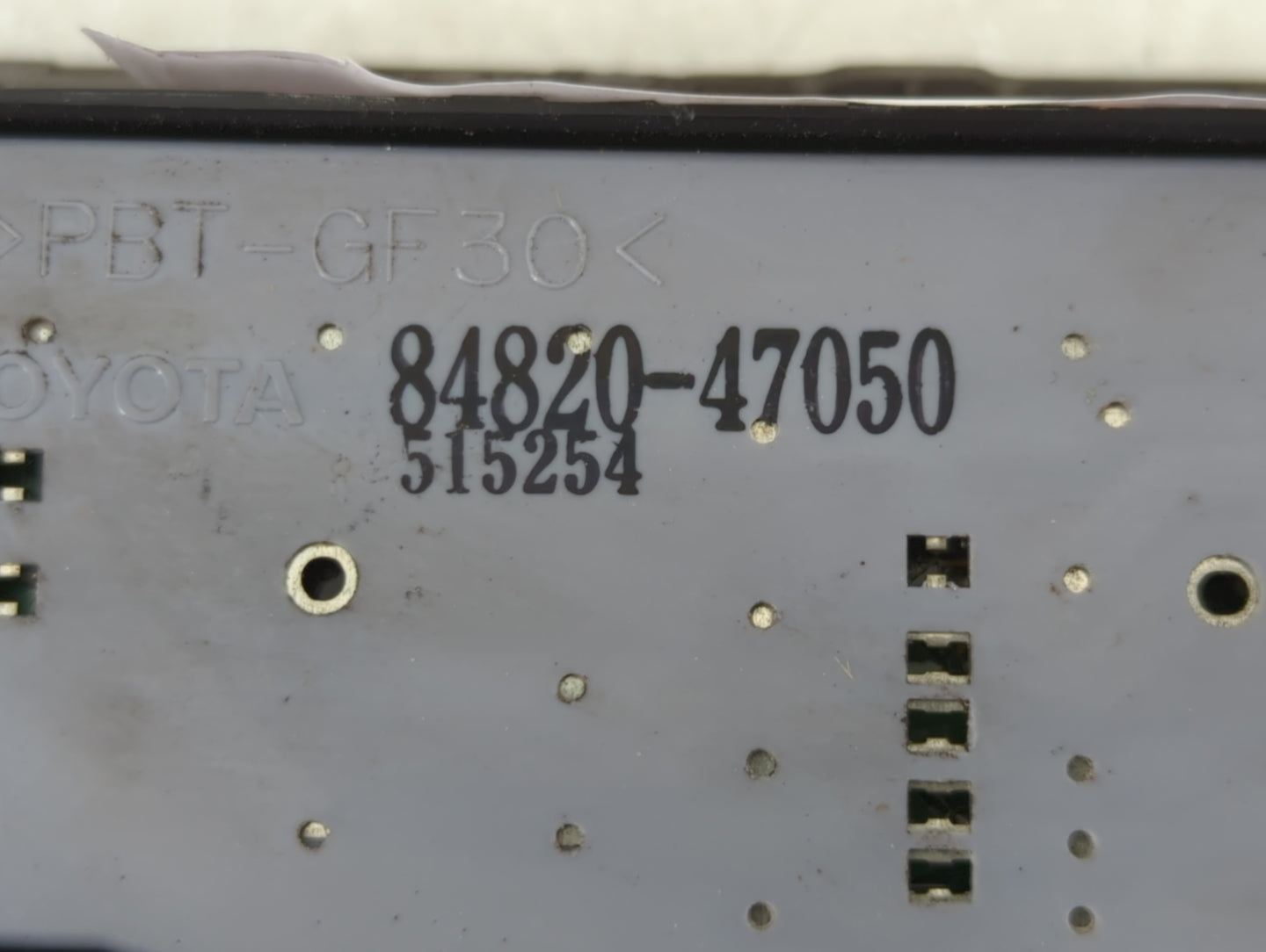 2004-2009 Toyota Prius Master Power Window Switch Replacement Driver Side Left P/N:84820-47050 Fits OEM Used Auto Parts - Oe