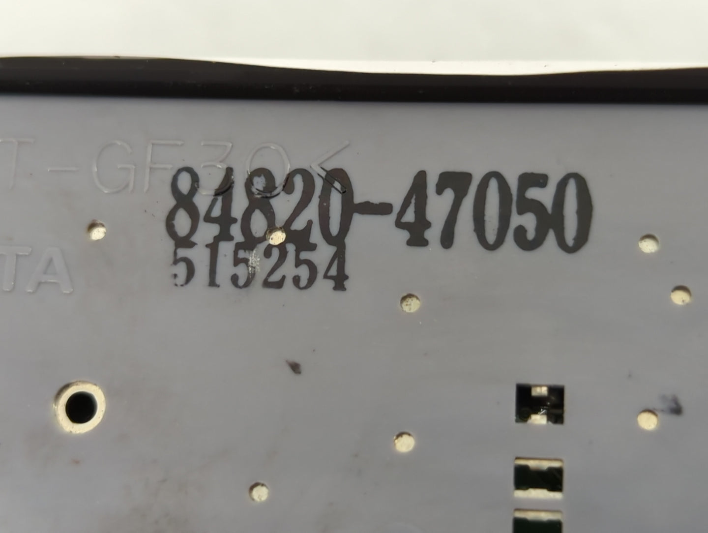 2004-2009 Toyota Prius Master Power Window Switch Replacement Driver Side Left P/N:84820-47050 Fits OEM Used Auto Parts - Oe
