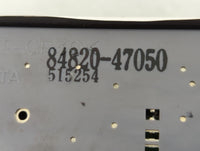 2004-2009 Toyota Prius Master Power Window Switch Replacement Driver Side Left P/N:84820-47050 Fits OEM Used Auto Parts - Oe