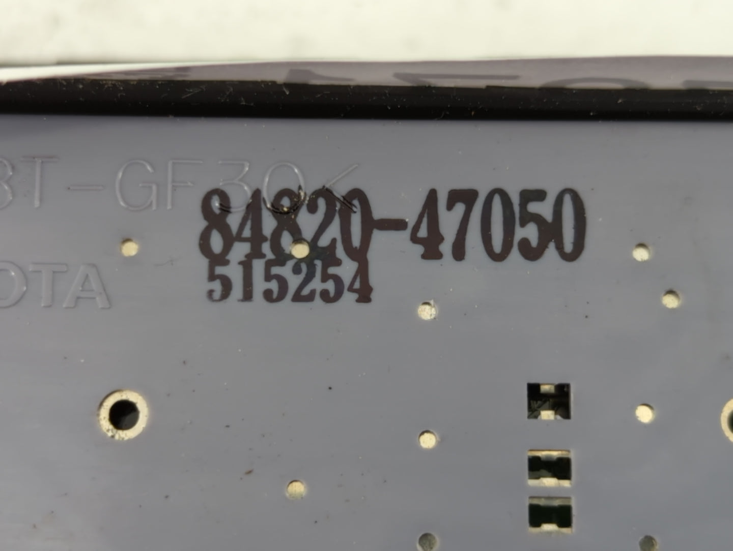 2004-2009 Toyota Prius Master Power Window Switch Replacement Driver Side Left P/N:84820-47050 Fits OEM Used Auto Parts - Oe