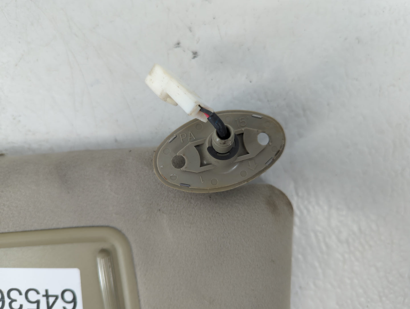 2006-2009 Toyota Prius Sun Visor Shade Replacement Passenger Right Mirror Fits Fits 2006 2007 2008 2009 OEM Used Auto Parts 