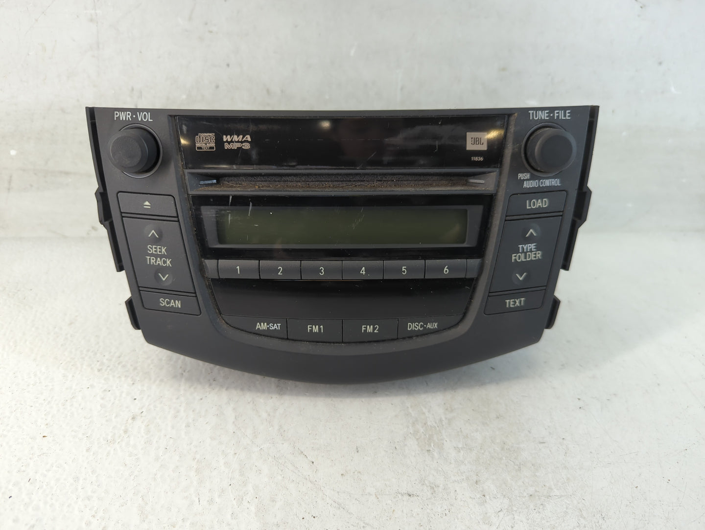 2007-2008 Toyota Rav4 Radio AM FM Cd Player Receiver Replacement P/N:86120-42182 Fits Fits 2007 2008 OEM Used Auto Parts - O