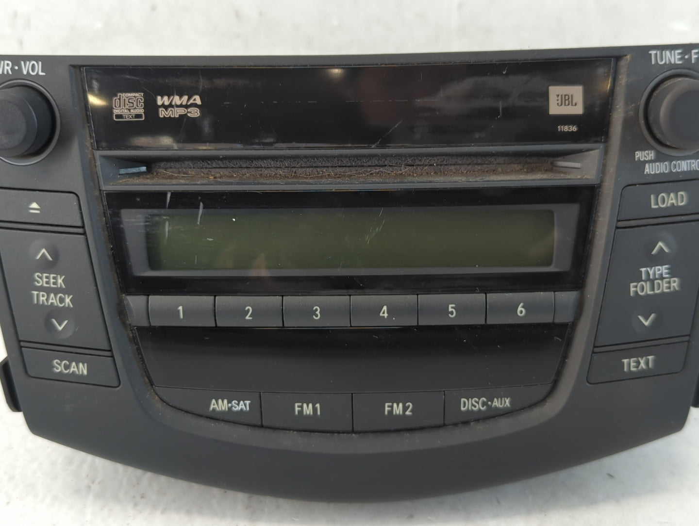 2007-2008 Toyota Rav4 Radio AM FM Cd Player Receiver Replacement P/N:86120-42182 Fits Fits 2007 2008 OEM Used Auto Parts - O
