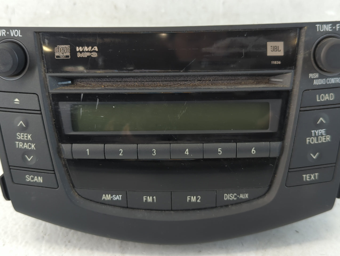 2007-2008 Toyota Rav4 Radio AM FM Cd Player Receiver Replacement P/N:86120-42182 Fits Fits 2007 2008 OEM Used Auto Parts - O