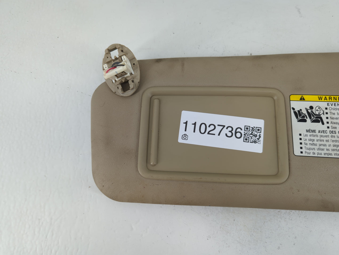 2006-2009 Toyota Rav4 Sun Visor Shade Replacement Driver Left Mirror Fits Fits 2006 2007 2008 2009 OEM Used Auto Parts - Oem