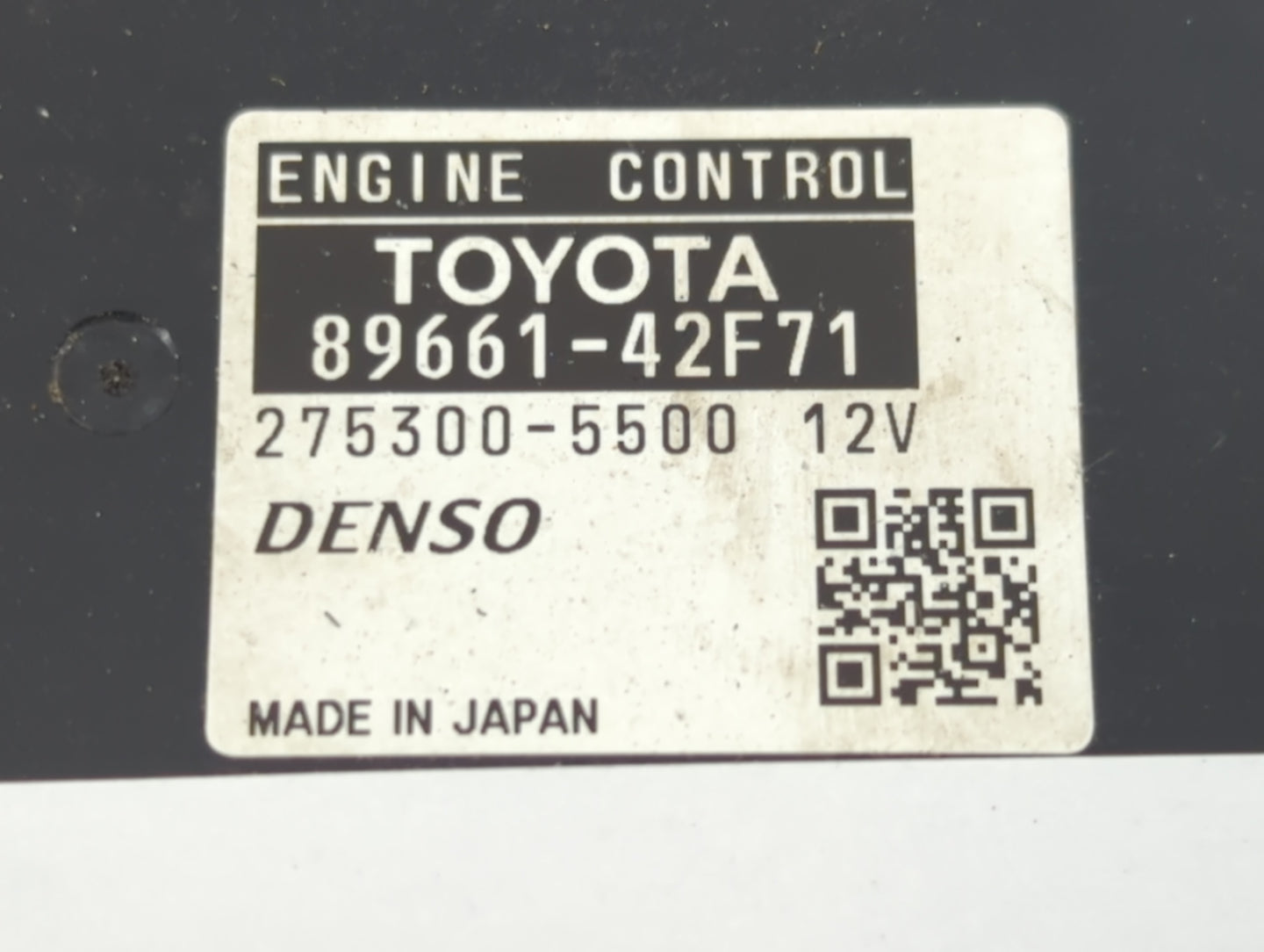 2008 Toyota Rav4 PCM Engine Control Computer ECU ECM PCU OEM P/N:89661-42F71 Fits OEM Used Auto Parts - Oemusedautoparts1.co