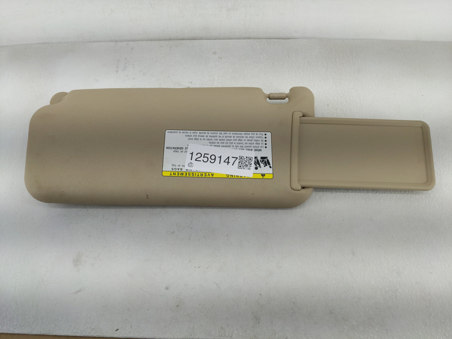 2006-2009 Toyota Rav4 Sun Visor Shade Replacement Passenger Right Mirror Fits Fits 2006 2007 2008 2009 OEM Used Auto Parts -