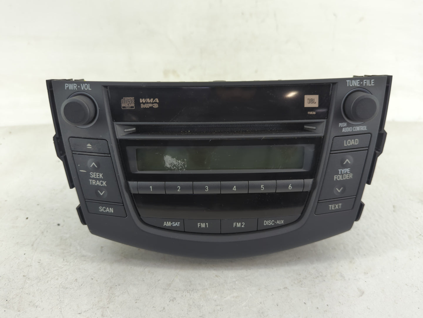 2007-2008 Toyota Rav4 Radio AM FM Cd Player Receiver Replacement P/N:86120-42182 Fits Fits 2007 2008 OEM Used Auto Parts - O