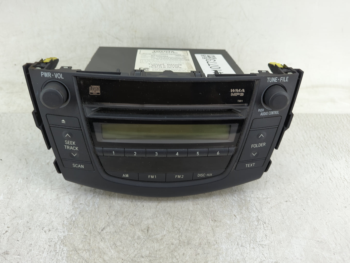 2006-2008 Toyota Rav4 Radio AM FM Cd Player Receiver Replacement P/N:86120-42160 Fits Fits 2006 2007 2008 OEM Used Auto Part