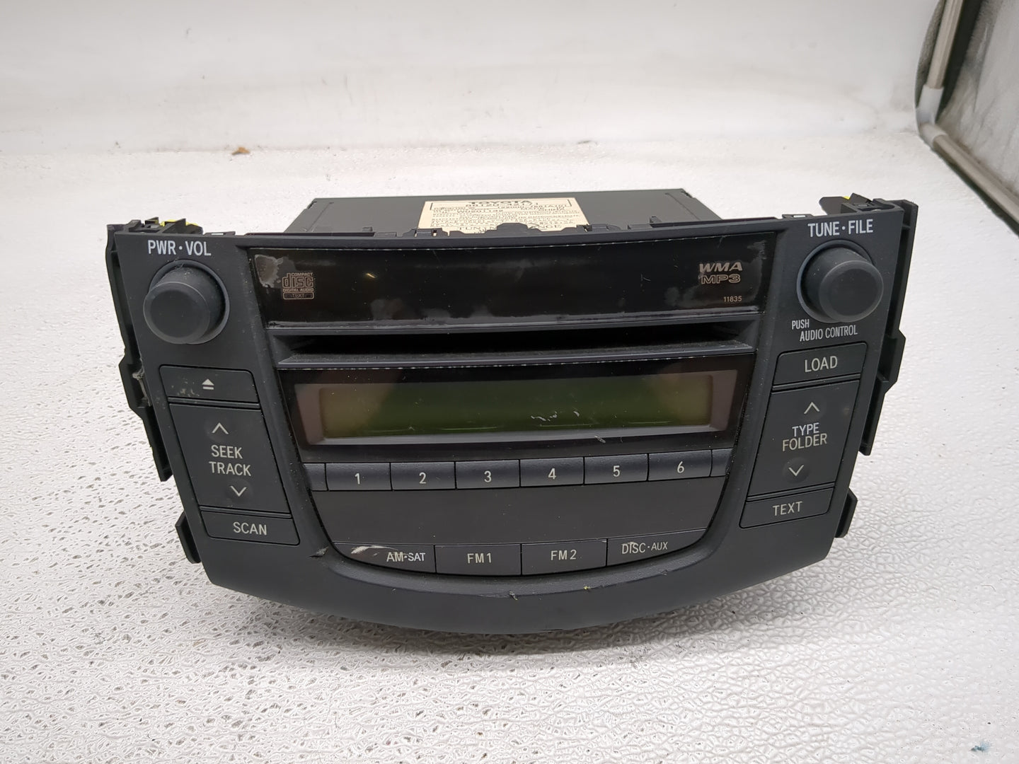 2006-2008 Toyota Rav4 Radio AM FM Cd Player Receiver Replacement P/N:86120-42171 Fits Fits 2006 2007 2008 OEM Used Auto Part