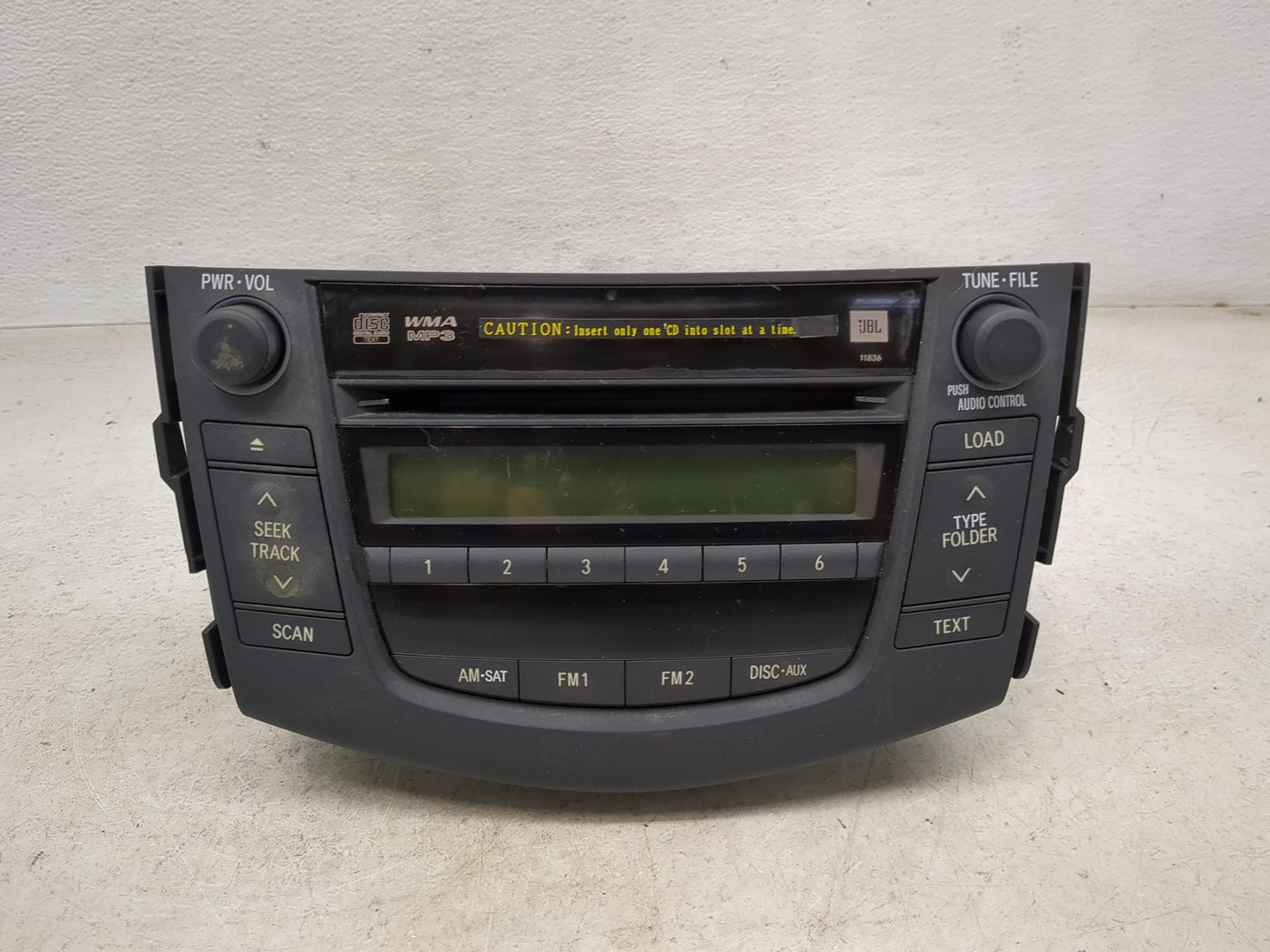 2007-2008 Toyota Rav4 Radio AM FM Cd Player Receiver Replacement P/N:86120-42182 122000-76920101 Fits Fits 2007 2008 OEM Use