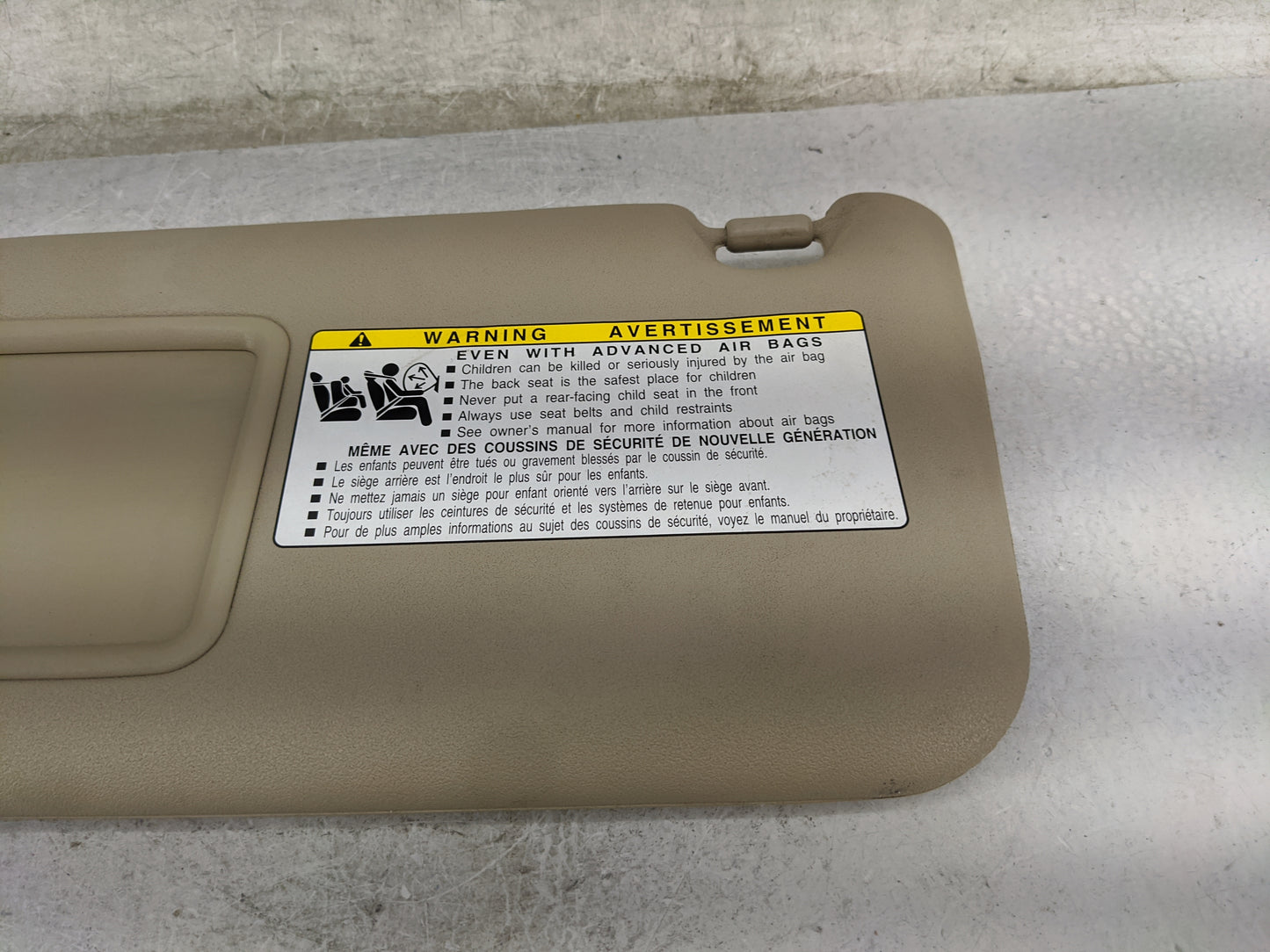 2006-2009 Toyota Rav4 Sun Visor Shade Replacement Driver Left Mirror Fits Fits 2006 2007 2008 2009 OEM Used Auto Parts - Oem