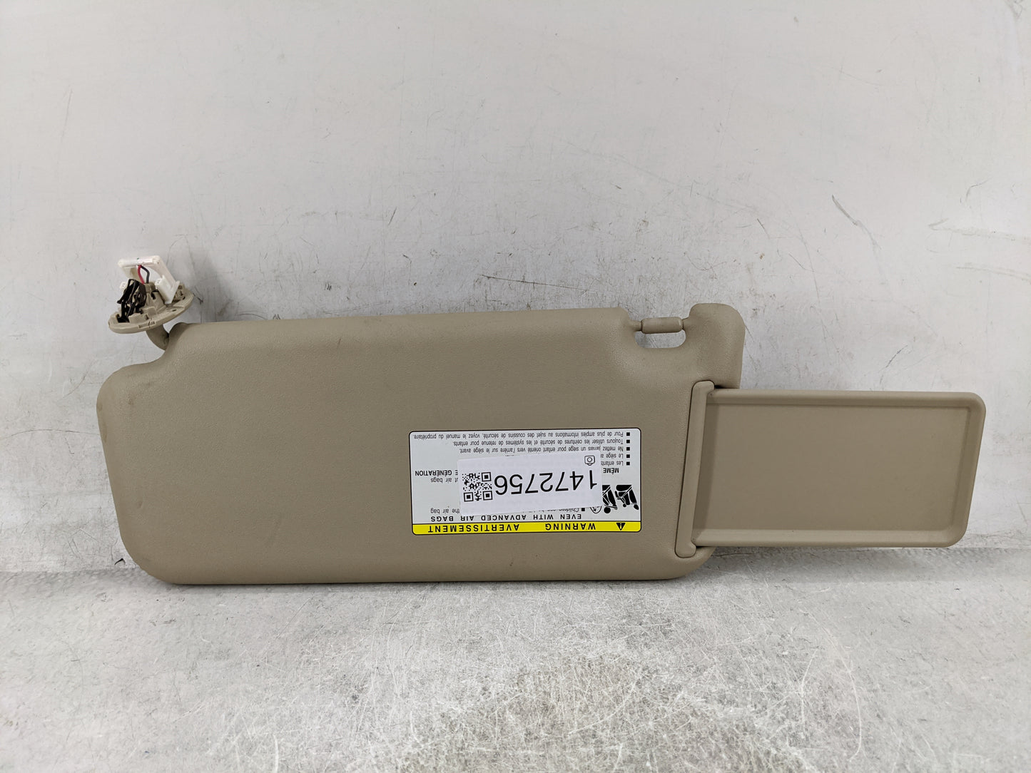 2006-2009 Toyota Rav4 Sun Visor Shade Replacement Passenger Right Mirror Fits Fits 2006 2007 2008 2009 OEM Used Auto Parts -