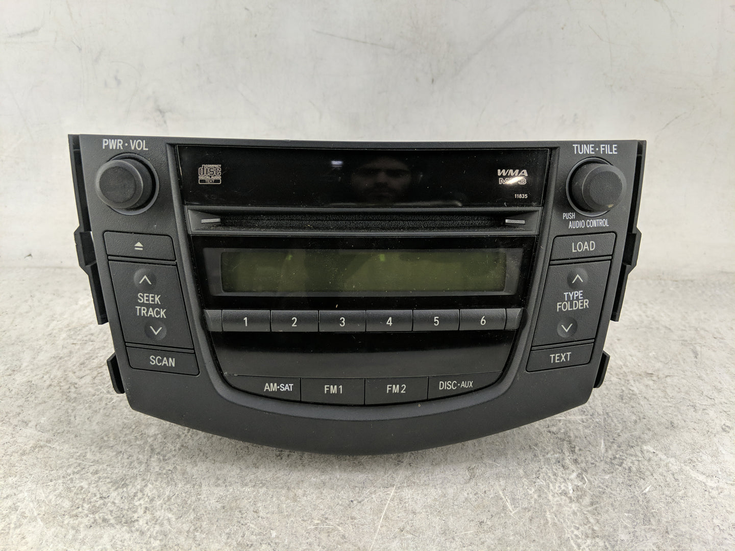2006-2008 Toyota Rav4 Radio AM FM Cd Player Receiver Replacement P/N:86120-42171 122000-7681A101 Fits Fits 2006 2007 2008 OE