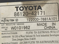 2006-2008 Toyota Rav4 Radio AM FM Cd Player Receiver Replacement P/N:86120-42171 122000-7681A101 Fits Fits 2006 2007 2008 OE