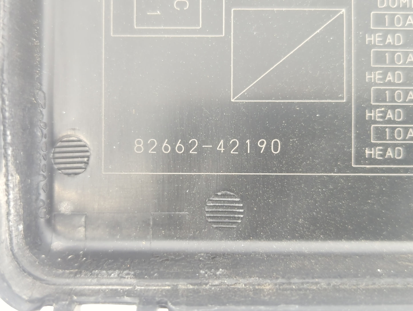 2008 Toyota Rav4 Fusebox Fuse Box Panel Relay Module P/N:82662-42190 Fits OEM Used Auto Parts - Oemusedautoparts1.com