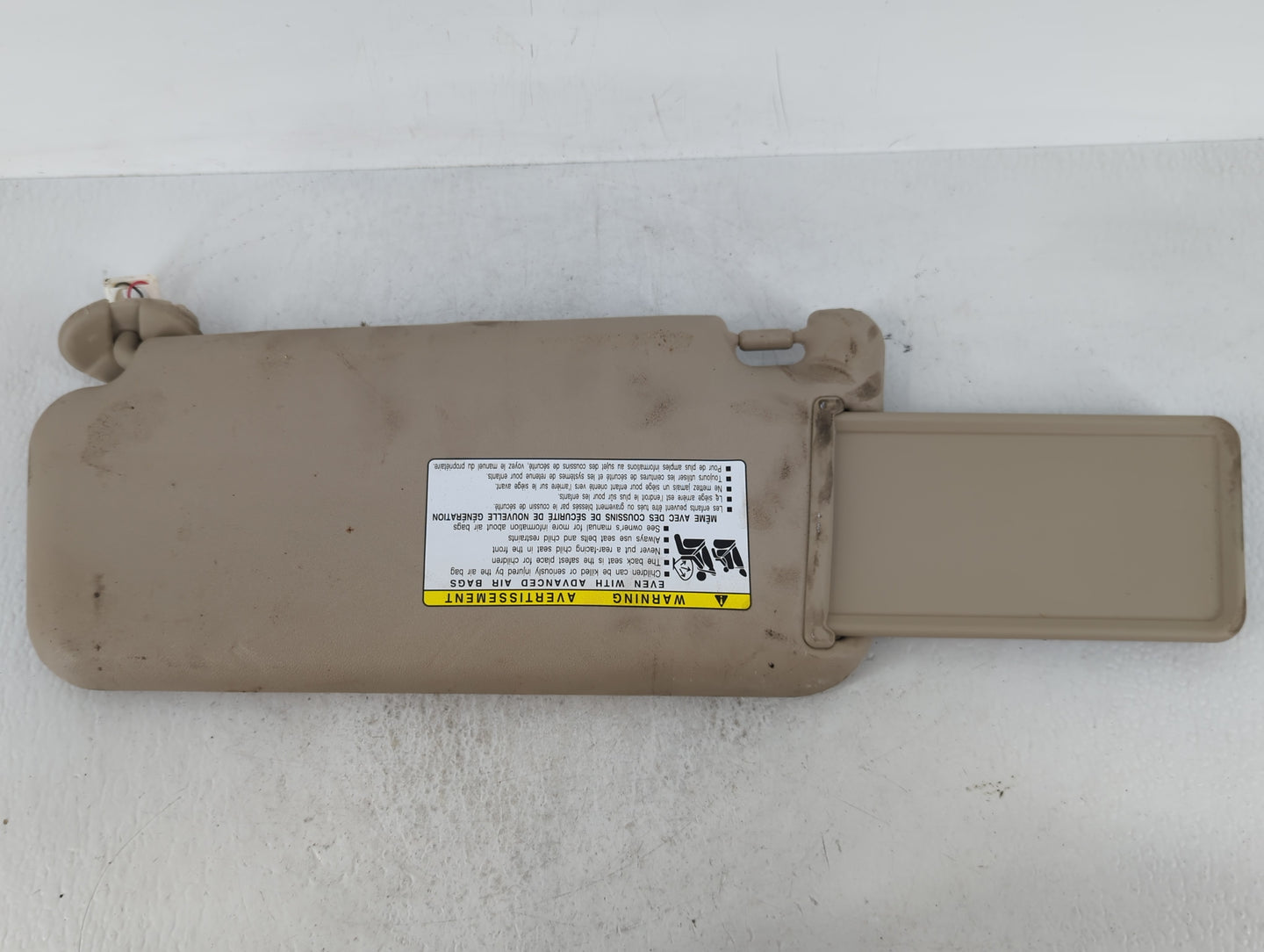 2006-2009 Toyota Rav4 Sun Visor Shade Replacement Passenger Right Mirror Fits Fits 2006 2007 2008 2009 OEM Used Auto Parts -