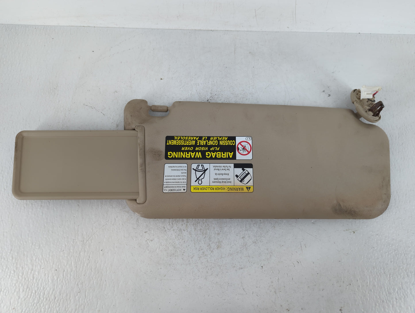 2006-2009 Toyota Rav4 Sun Visor Shade Replacement Driver Left Mirror Fits Fits 2006 2007 2008 2009 OEM Used Auto Parts - Oem