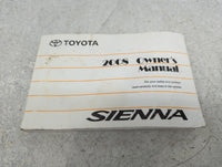 2008 Toyota Sienna Owners Manual Book Guide P/N:01999-45455 OEM Used Auto Parts - Oemusedautoparts1.com
