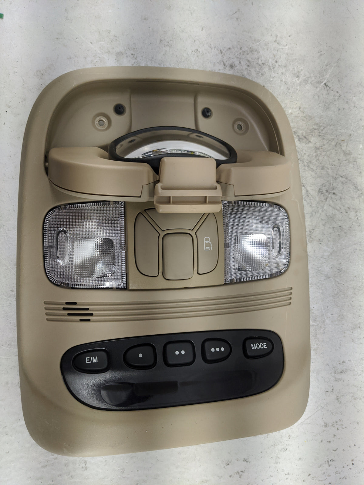 2008 Toyota Sienna Overhead Roof Console Tan - Oemusedautoparts1.com