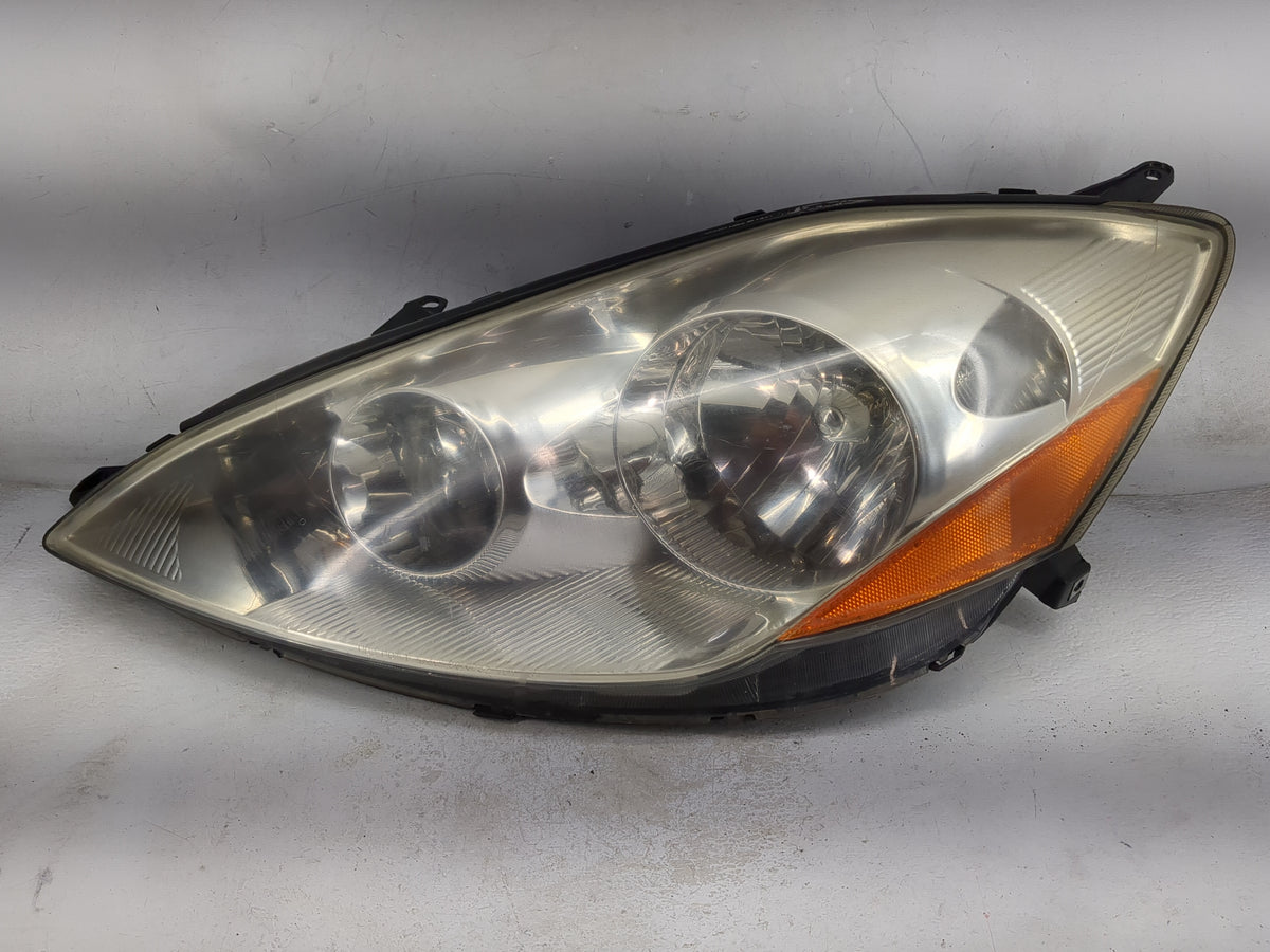 2006-2010 Toyota Sienna Driver Left Oem Head Light Headlight Lamp Black - Oemusedautoparts1.com