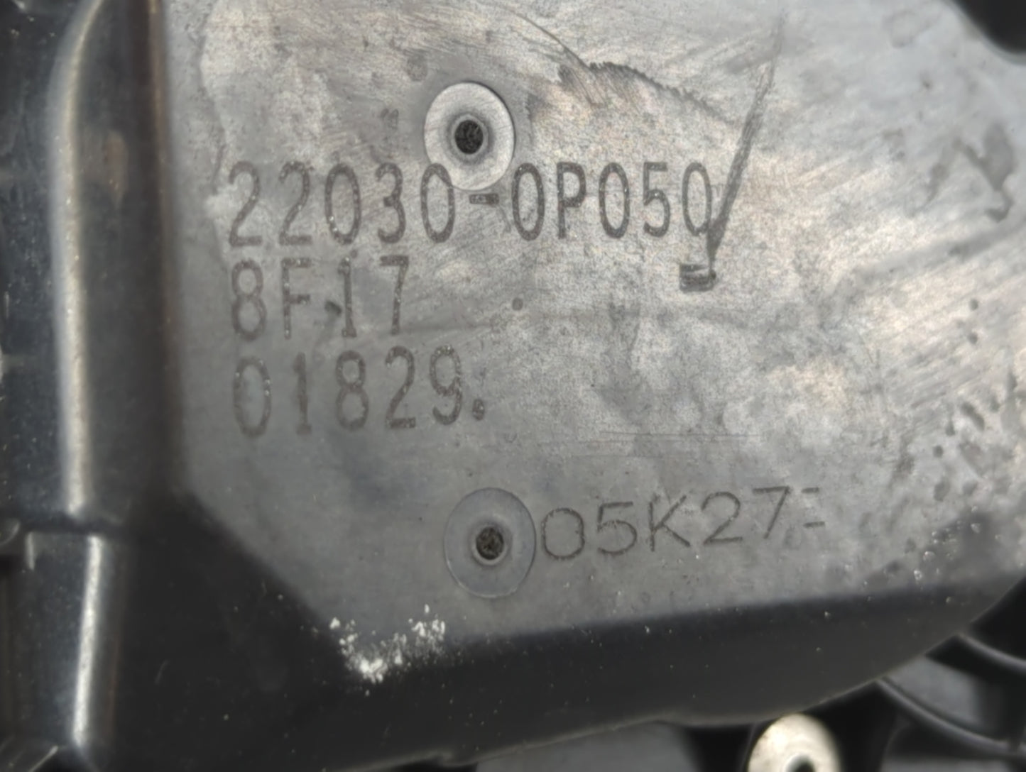 2007-2016 Toyota Sienna Throttle Body P/N:22030-0P050 Fits OEM Used Auto Parts - Oemusedautoparts1.com