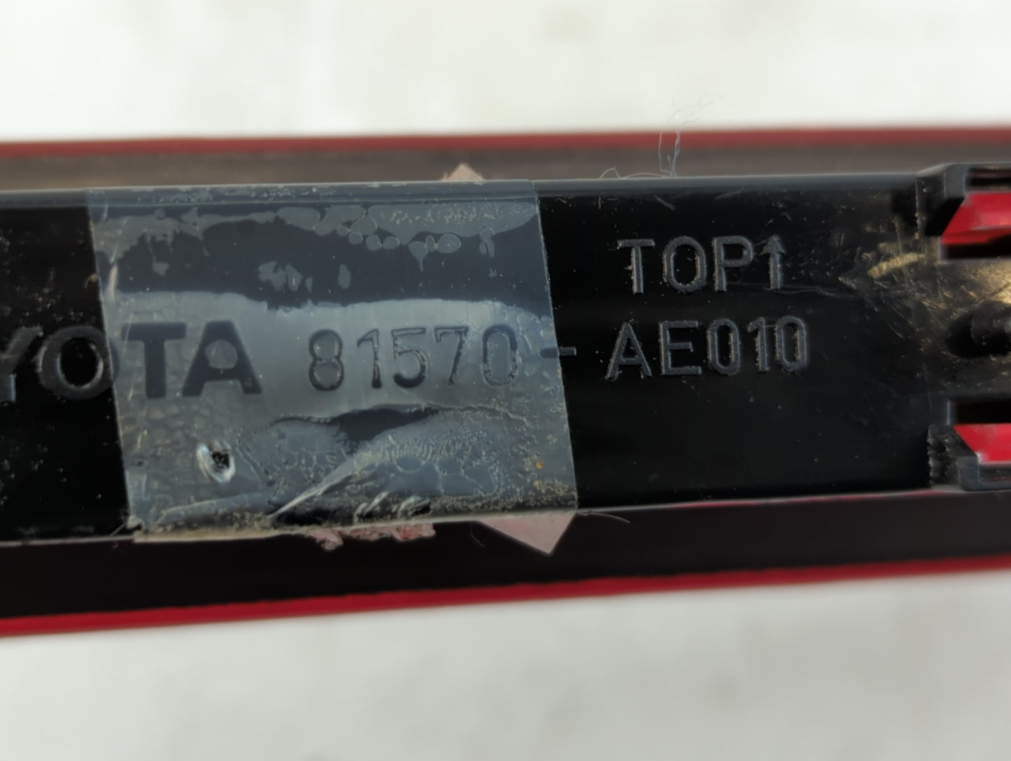 2008 Toyota Sienna Third Brake Light Tail Light Fits OEM Used Auto Parts - Oemusedautoparts1.com