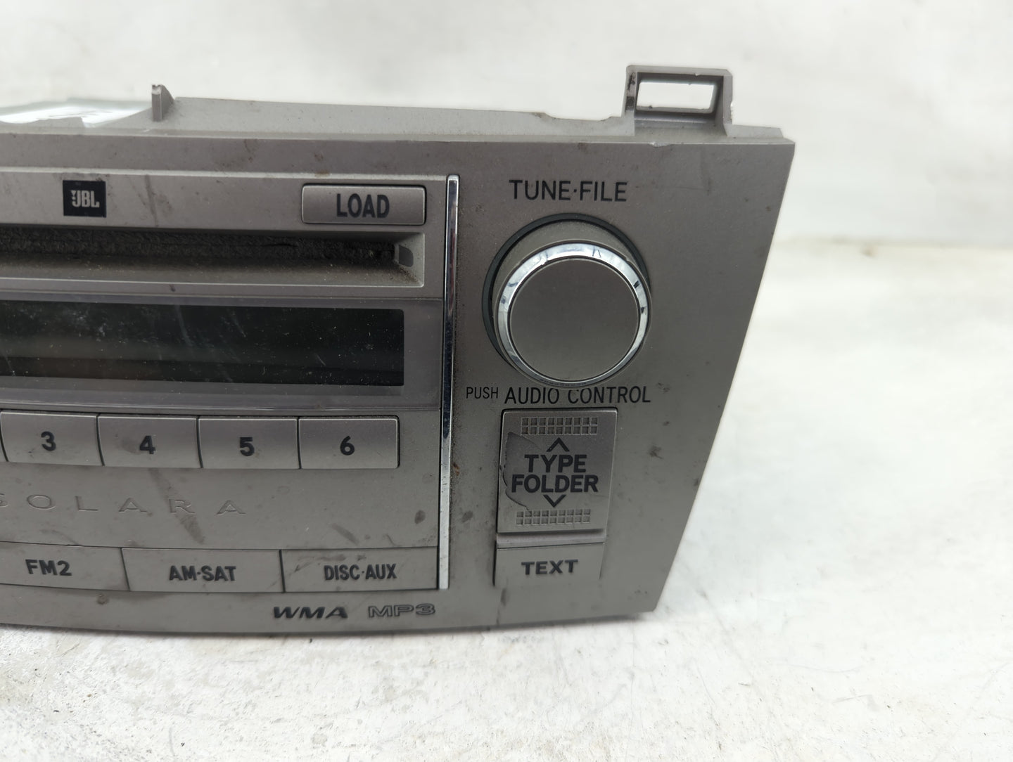 2007-2008 Toyota Solara Radio AM FM Cd Player Receiver Replacement P/N:86120-06420 Fits Fits 2007 2008 OEM Used Auto Parts -