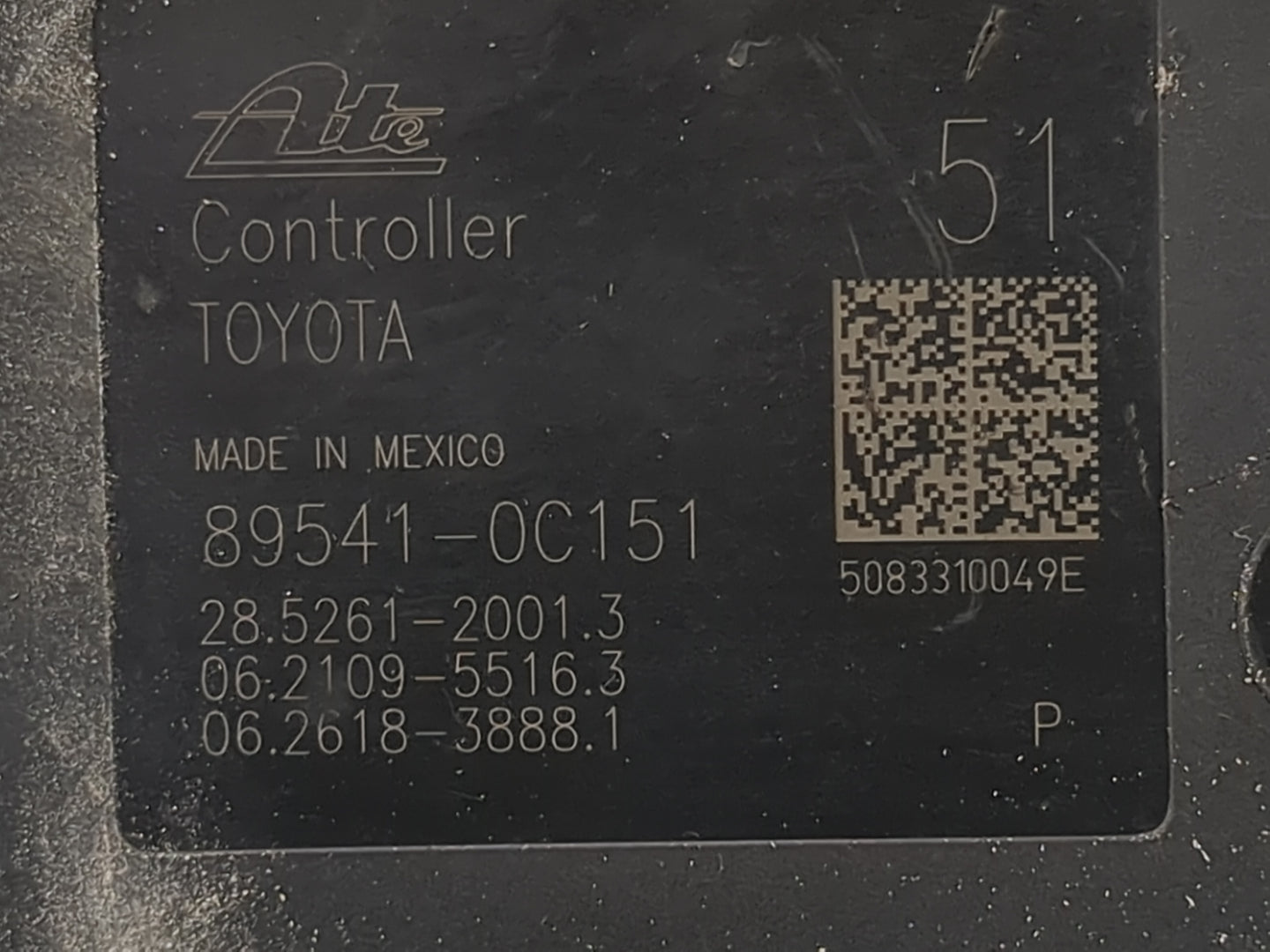2008-2009 Toyota Tundra ABS Pump Control Module Replacement P/N:44500-0C111 89541-0C151, 06.2109-5516.3 Fits Fits 2008 2009 