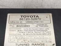 2008 Toyota Yaris Radio AM FM Cd Player Receiver Replacement P/N:86120-52870 123000-07001101 Fits OEM Used Auto Parts - Oemu
