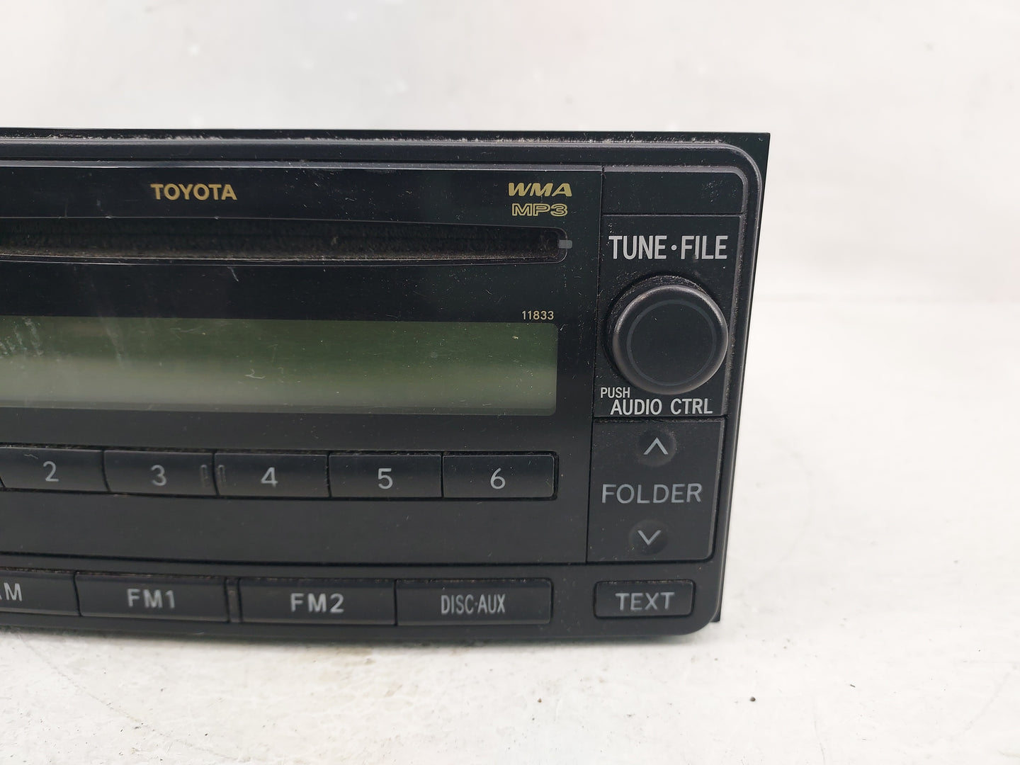2008 Toyota Yaris Radio AM FM Cd Player Receiver Replacement P/N:86120-52870 Fits OEM Used Auto Parts - Oemusedautoparts1.co