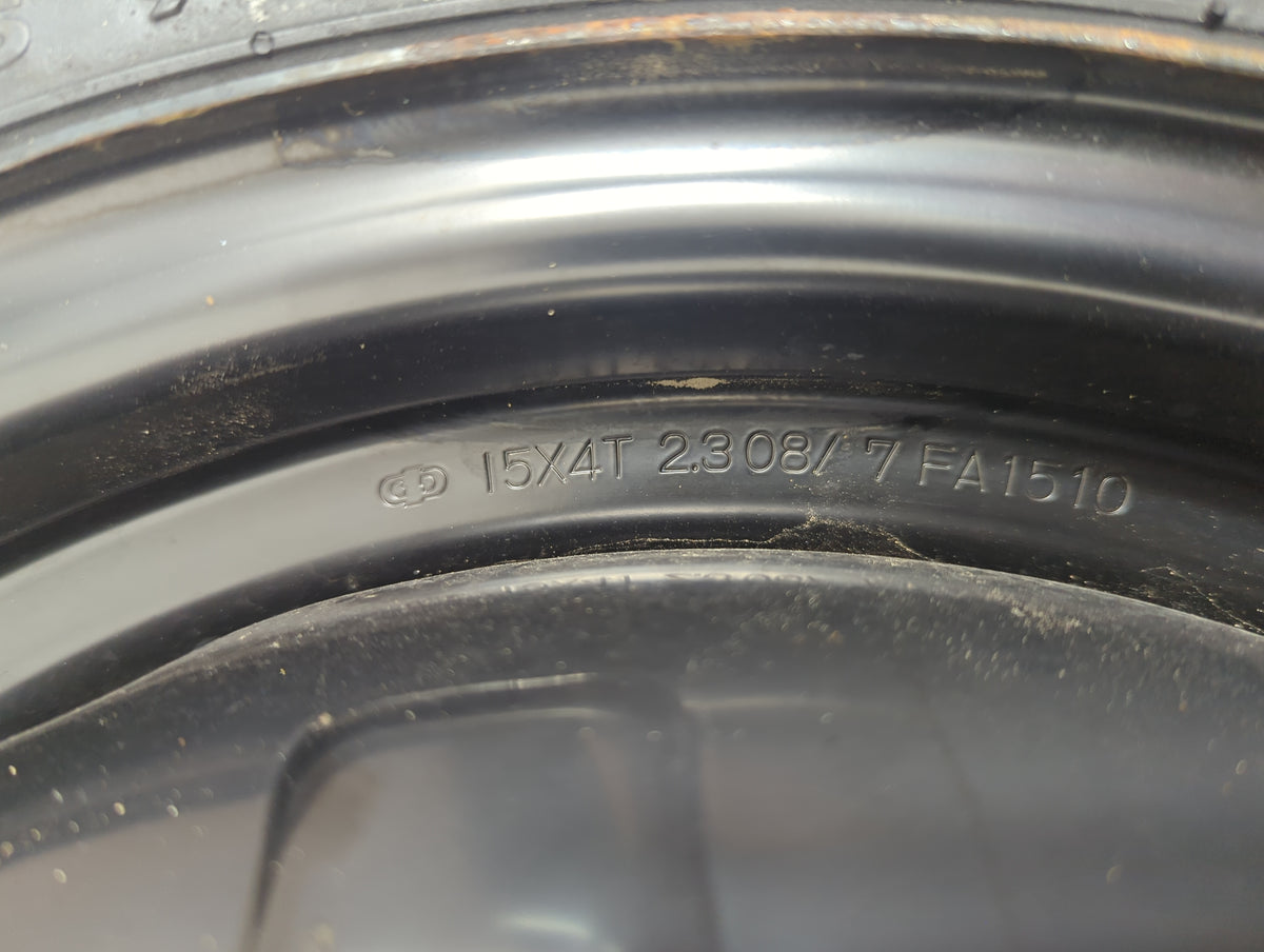 Toyota Yaris Yaris Spare Donut Tire Wheel Rim Oem 5034590 - Oemusedautoparts1.com