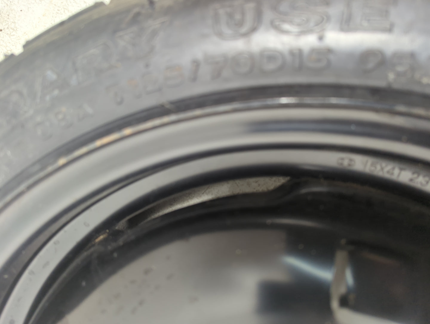 Toyota Yaris Yaris Spare Donut Tire Wheel Rim Oem 5034590 - Oemusedautoparts1.com