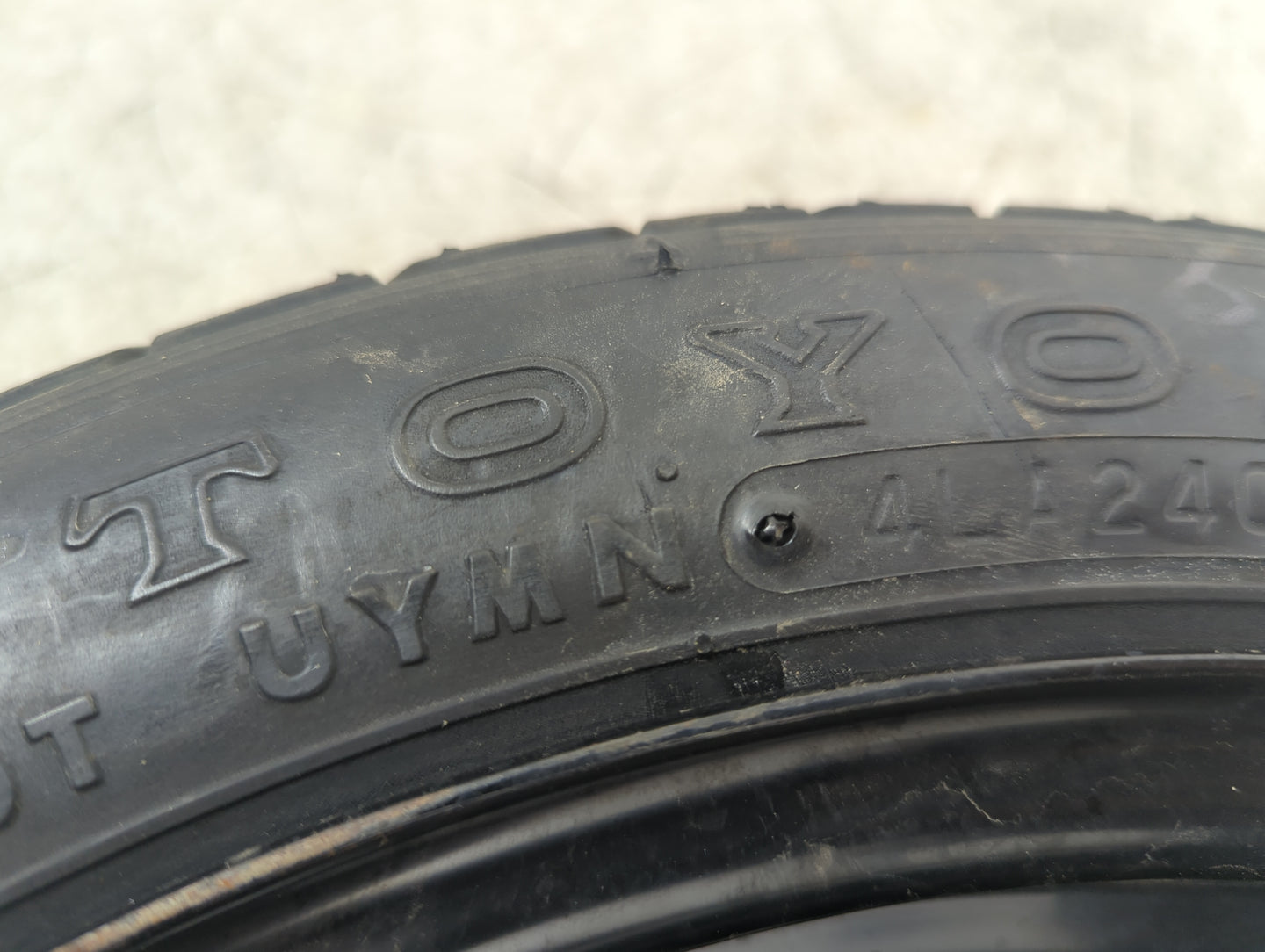 Toyota Yaris Yaris Spare Donut Tire Wheel Rim Oem 5034590 - Oemusedautoparts1.com