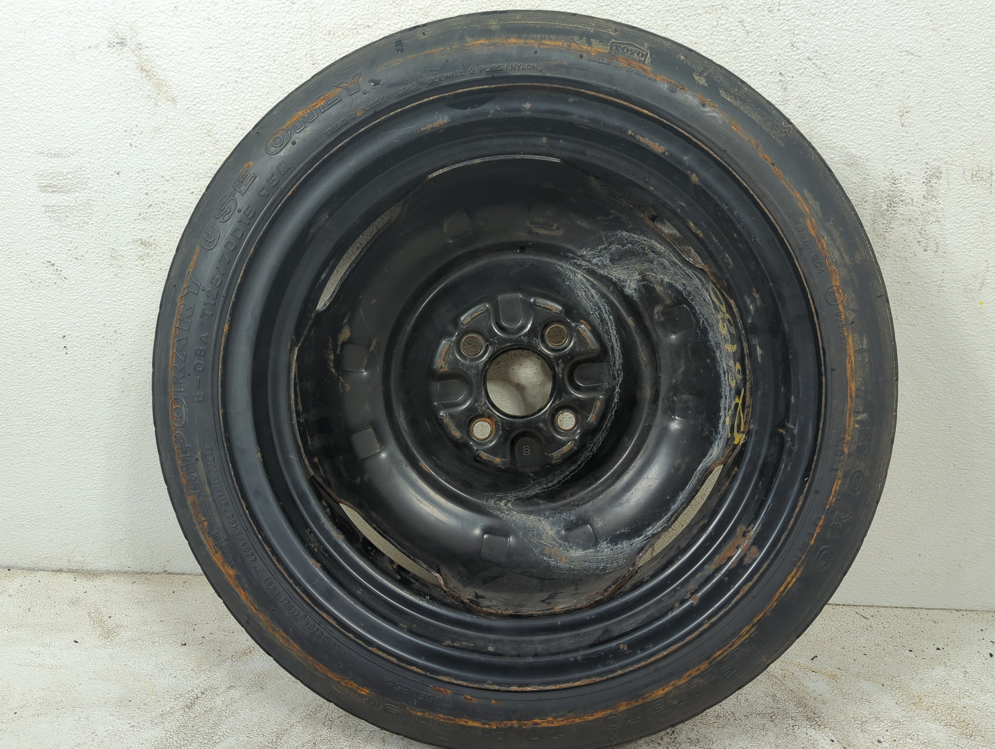 2008 Toyota Yaris Yaris Spare Donut Tire Wheel Rim Oem - Oemusedautoparts1.com