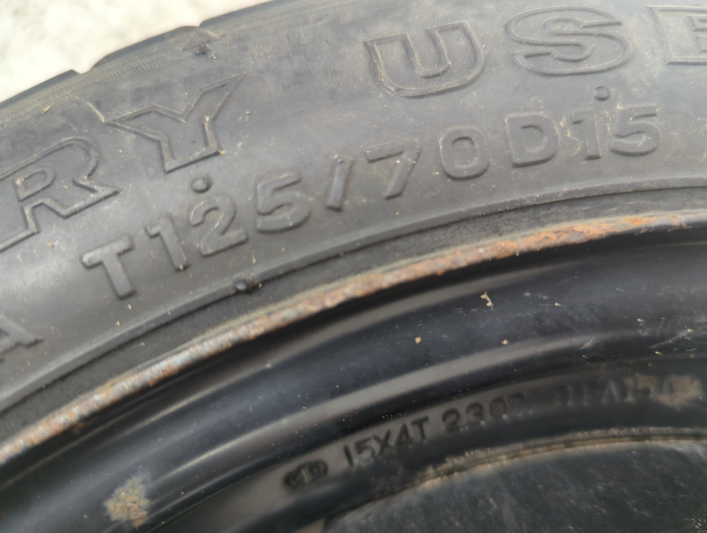 2008 Toyota Yaris Yaris Spare Donut Tire Wheel Rim Oem - Oemusedautoparts1.com