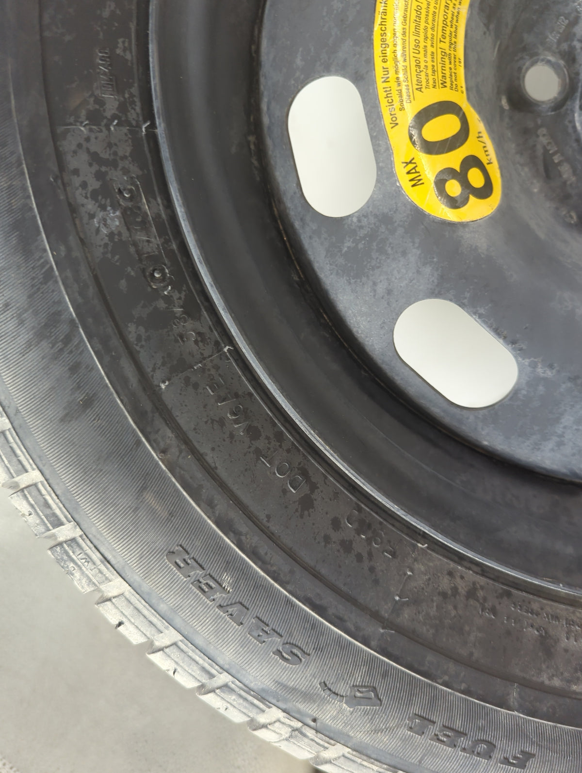 2008-2010 Volkswagen Beetle Spare Donut Tire Wheel Rim Oem - Oemusedautoparts1.com