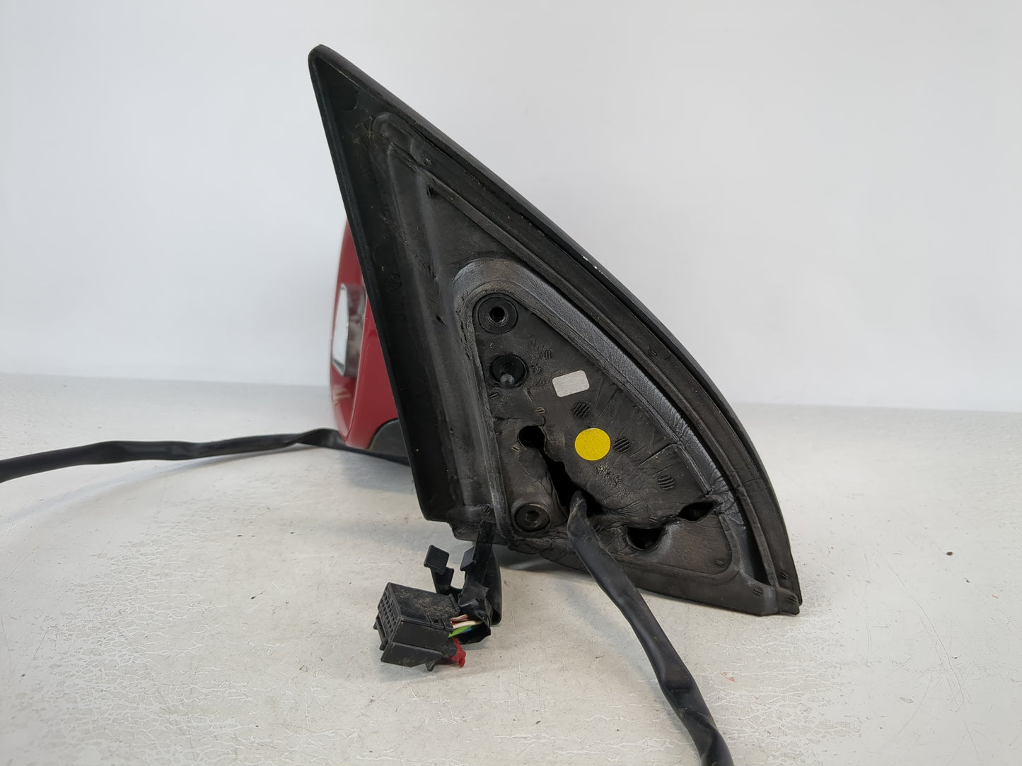 2008-2008 Volkswagen Eos Driver Left Side View Manual Door Mirror Red - Oemusedautoparts1.com