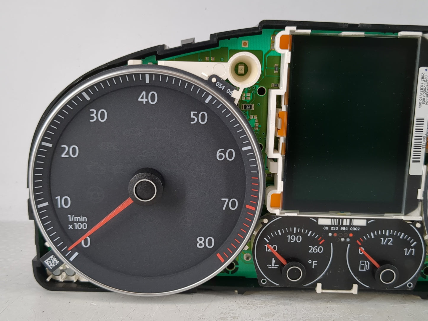 2008 Volkswagen Eos Instrument Cluster Speedometer Gauges Miles:156K Fits OEM Used Auto Parts - Oemusedautoparts1.com