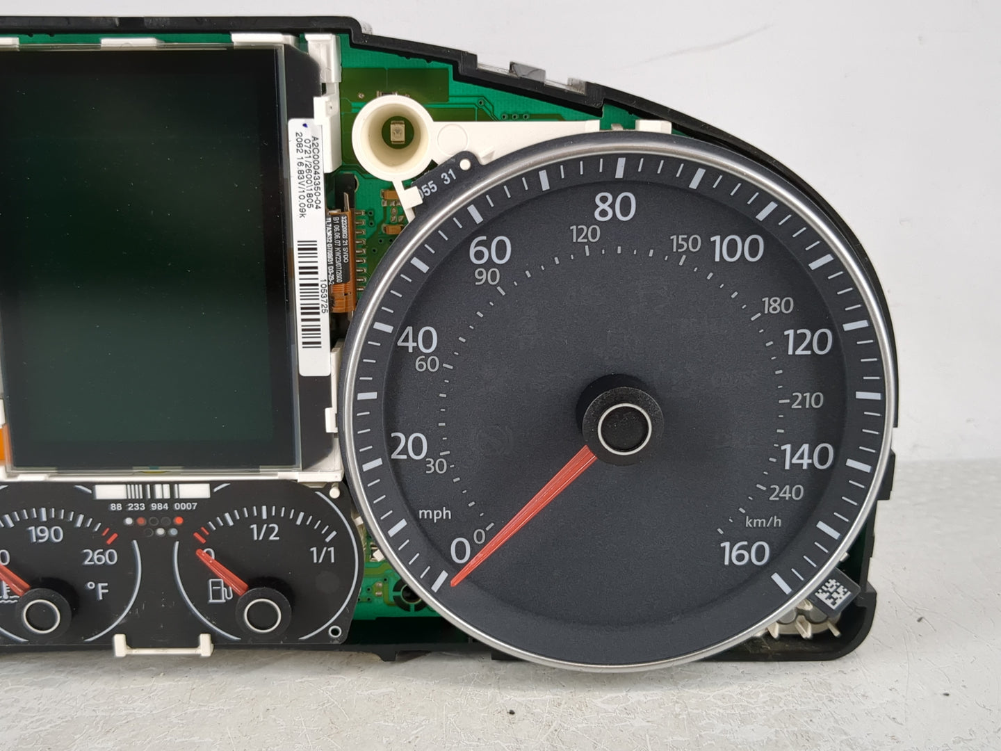 2008 Volkswagen Eos Instrument Cluster Speedometer Gauges Miles:156K Fits OEM Used Auto Parts - Oemusedautoparts1.com